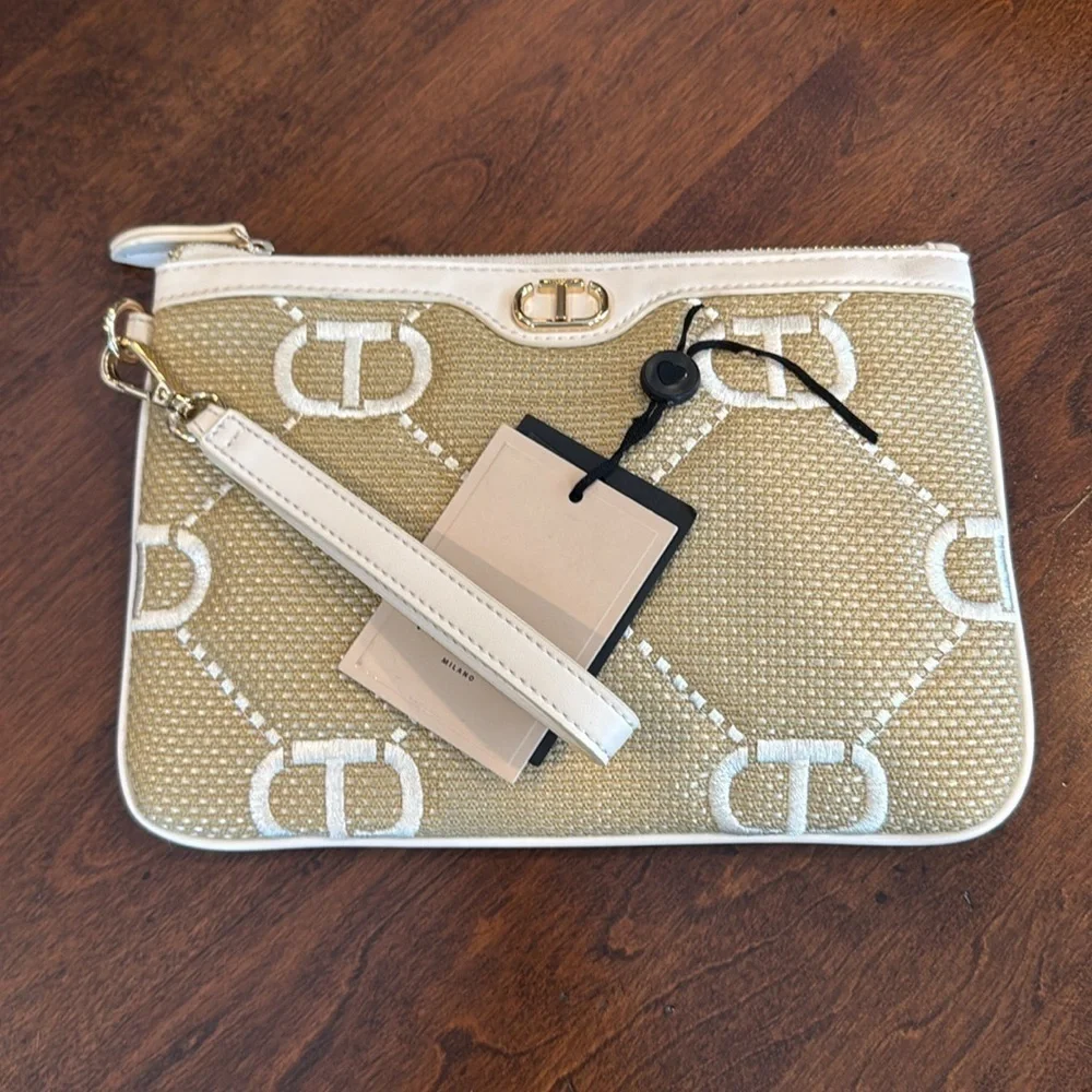 Twinset Milano rafia clutch